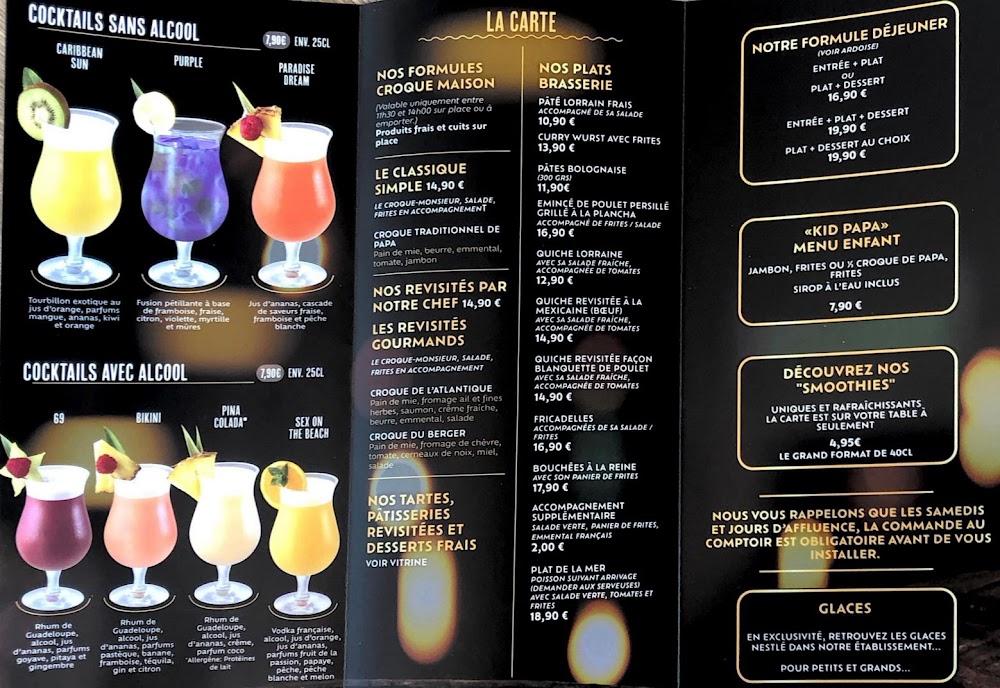 La Table de Papa B'Est - Menu Image 1